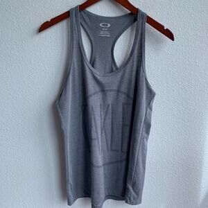 Oakley Hydrolix Gray Racerback Tank Medium